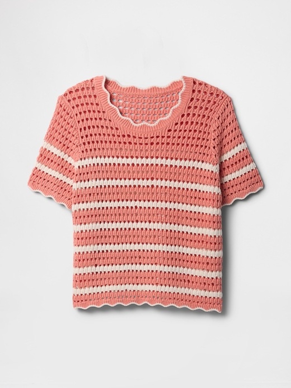 Gap crochet stripped top